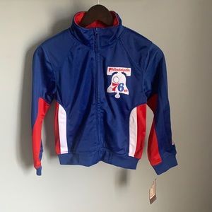 NWT! Philly 76ers Youth NBA Hardwood Jacket